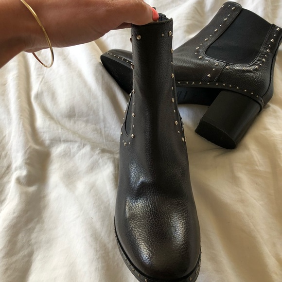 Napoleoni leather studded chelsea boots - Picture 7 of 8